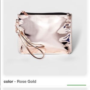 Mossimo rose gold wristlet